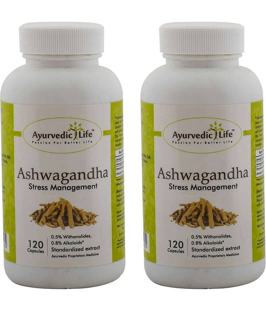 Ayurvedic Life Ashwagandha Capsule 120 no.s Pack of 2