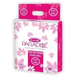 Paradise Toilet Roll 4 pulls - 2 Ply Paradise Toilet Roll 4 pulls - 2 Ply