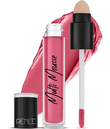 RENEE Multi-mousse For Lips, Cheeks & Eyes, Berry Brulee, Matte Finish, Rich Color Payoff, 5gm