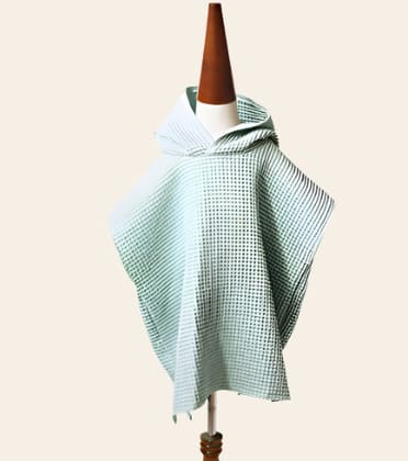 Waffle Hooded Baby Towel-Green Mint
