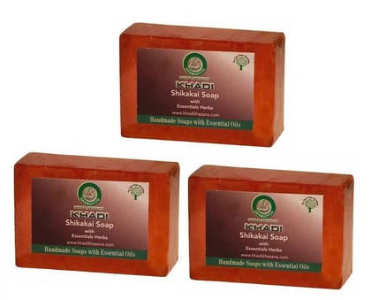 Khadi Herbal Shikakai Soap 125 gm - Pack of 3