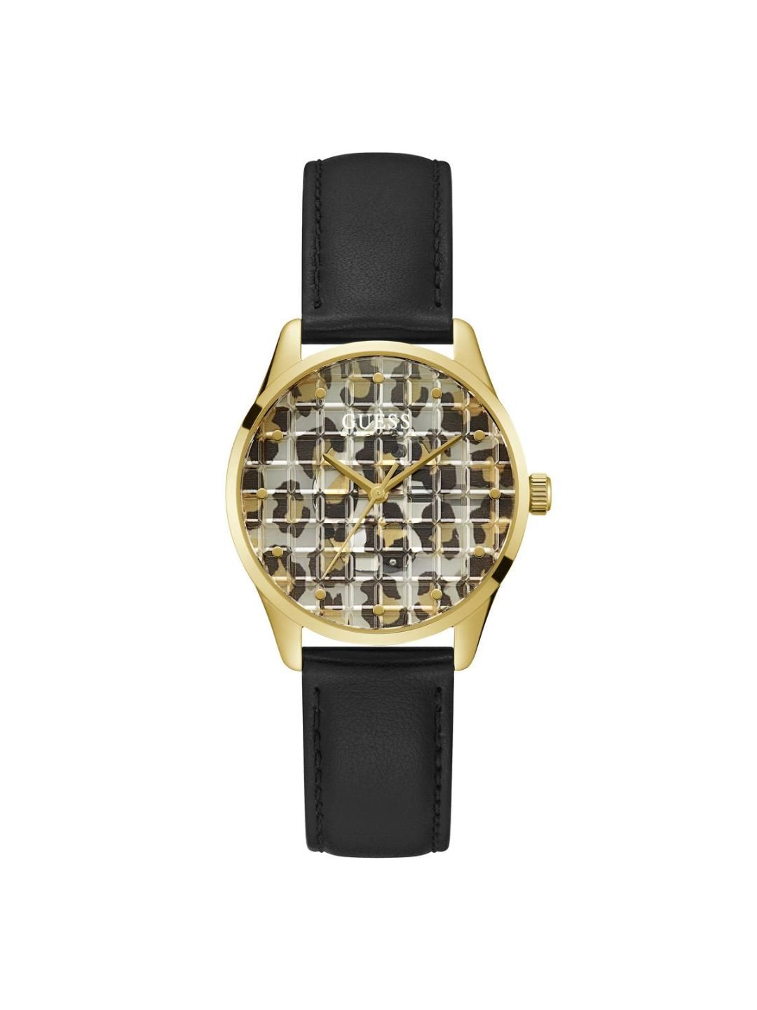 Guess Animal Print Dial Women Analog Watch - GW0481L1-Gold