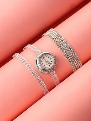 The-Crystalized-Wrap-Round-Watch--With-Bracelet-Combo-Watch Combos