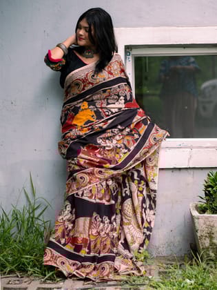 Vairagi Kalamkari Saree