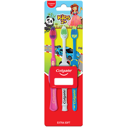 Colgate Kids (2+yrs) Gentle Toothbrush(B2G1), 3 Pcs