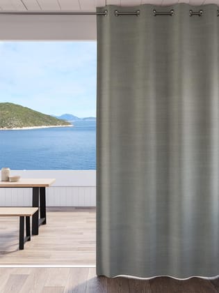 DDECOR - 100% PolyesterPlains And Textures PatternLarge Door 9 Ft|135 CM X 270 CM| - Brown