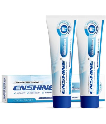 Enshine Insta Sensitivity Toothpaste, Fast Relief from Sensitivity & Gum Care 60g (Pack Of 2)