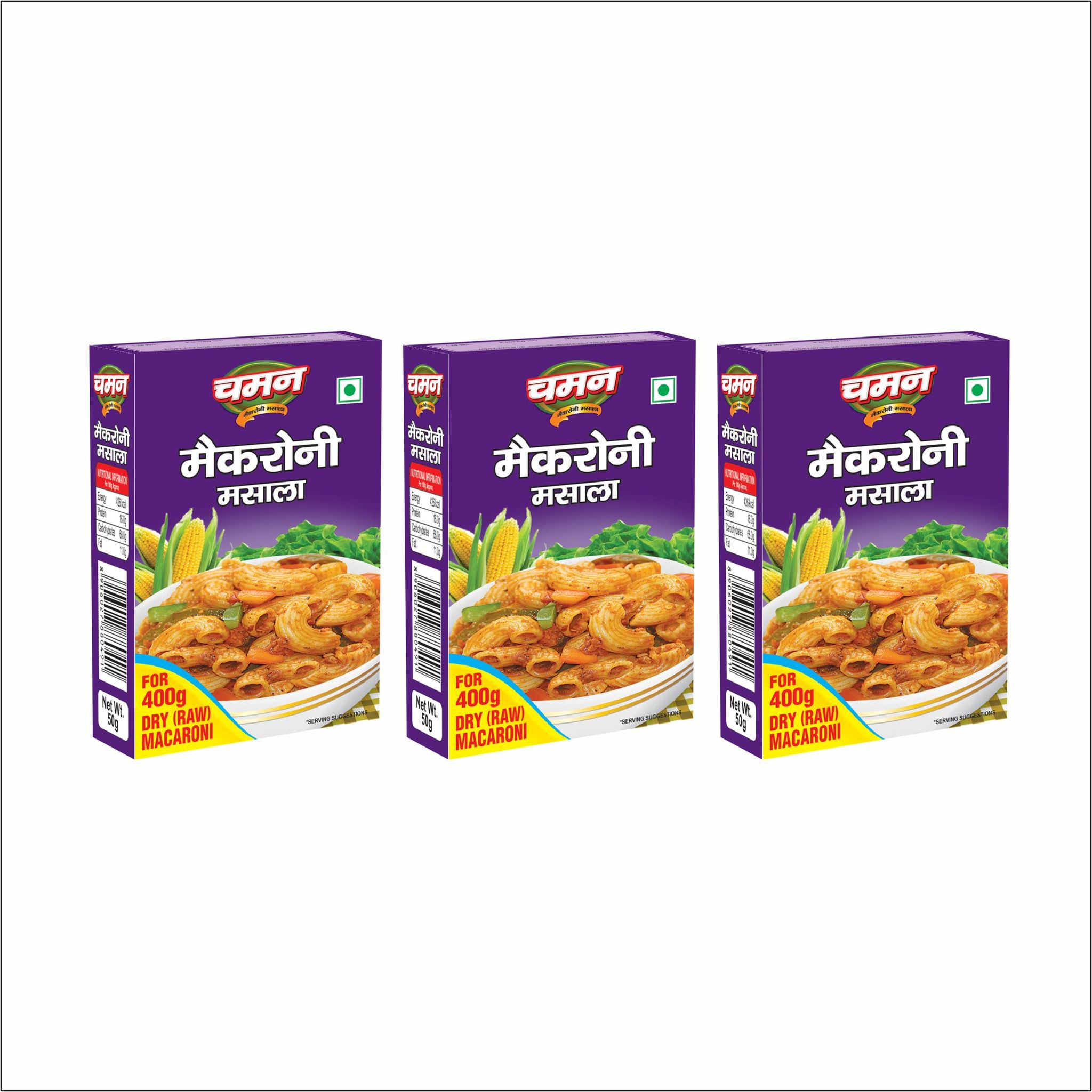 Chaman Macaroni Masala, 50 gm - Pack of 3