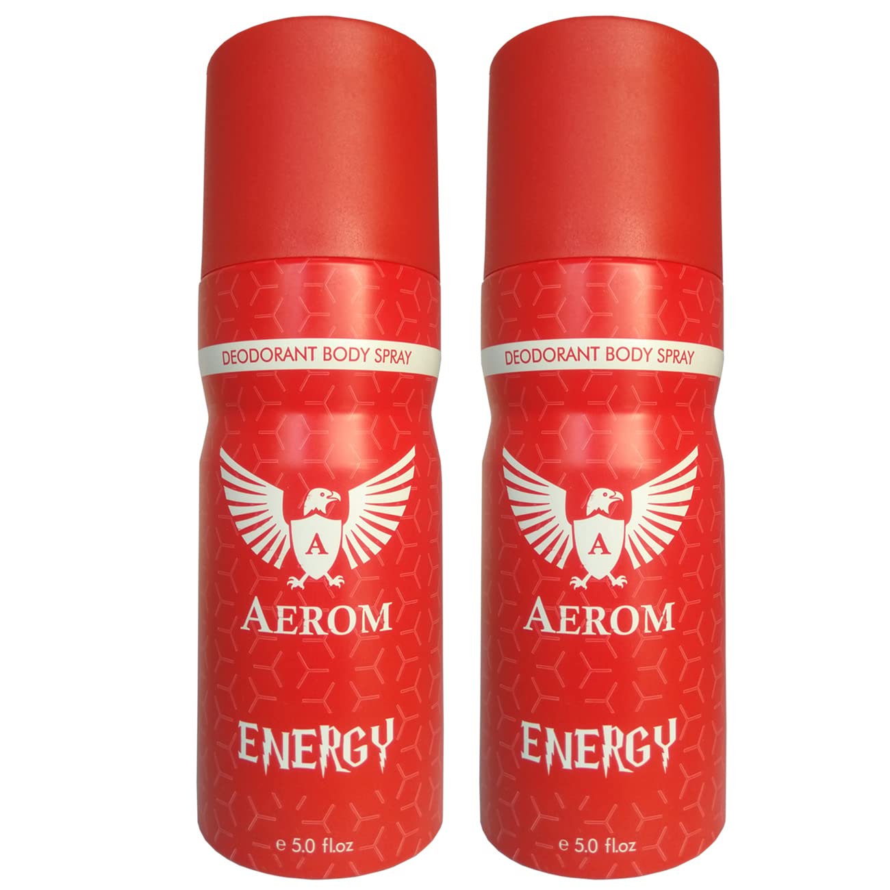 Aerom Premium Energy and Energy Deodorant Body Spray For Men, 300 ml (Pack of 2)