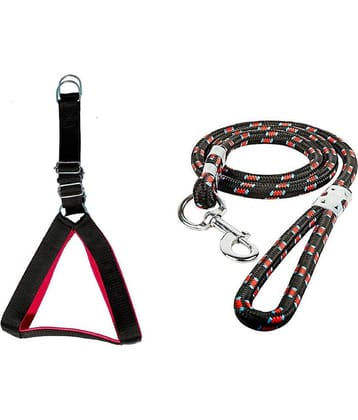 Tame Love Combo Harness and Leash Dog Rope for Training for all heavy breed with Strong Cast Hook (18mm)