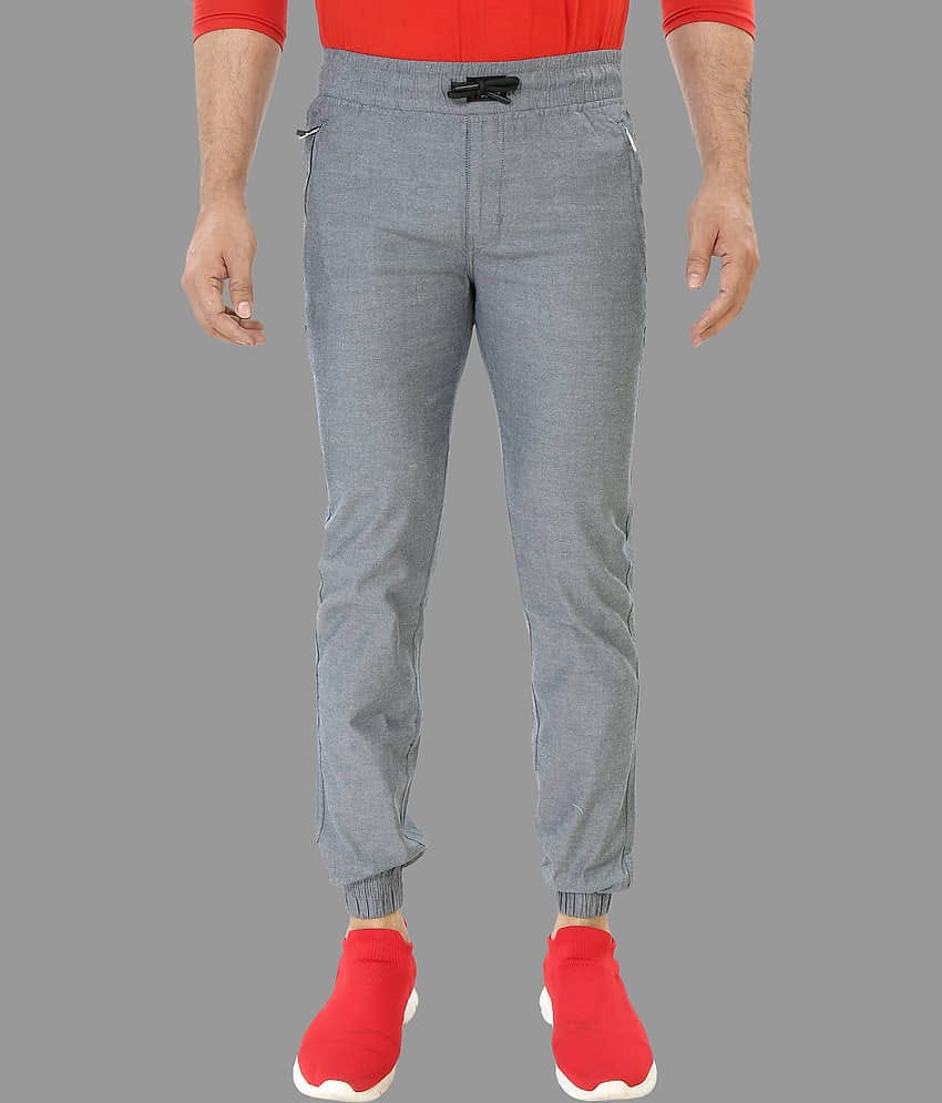plounge Grey Regular Joggers ( Pack of 1 )
