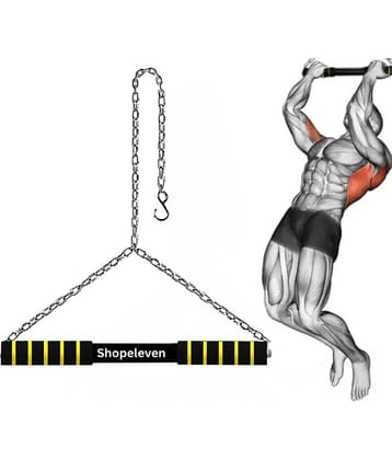 Shopeleven Height Increase Pull-Up Bar for Men Kids Boys Adults Hanging Rod for Height Growth, Trapeze Bar, and Home Gym Equipment for Kids’ Exercise(Yellow)