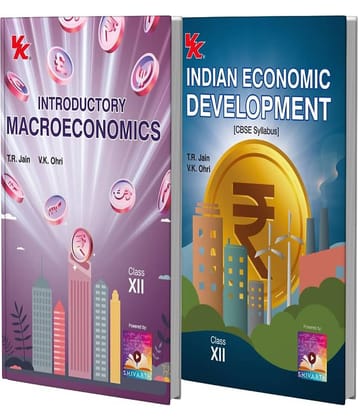 Introductory Macroeconomics and Indian Economic Development Class 12 (Set of 2) | CBSE (NCERT Solved) | Examination 2025-26 | By TR Jain & VK Ohri