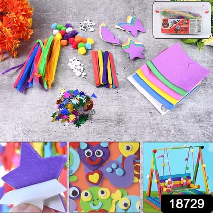 All in One Kids Arts & Crafts Supplies Kit DIY Crafting Collage Material Set Crafts | Kids Crafts | Craft Kits