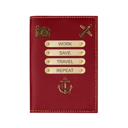 The Wallet Store Leather Passport Cover - Red The Wallet Store Leather Passport Cover - Red