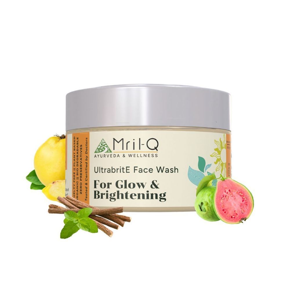 MrilQ Ultra Brite Face Wash | Brightening Vitamin C enriched | Daily Use | Normal , Mature, Dry, Combination Skin