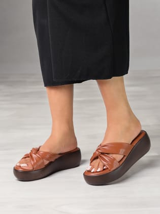Orelia Tan Wedge Heels-Tan / 36