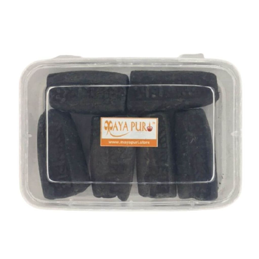 MAYAPURI Natural Black Chandan Tilak/Kalo Tilok Mati for Tilok, Puja (Pack of 6 pcs) - Pooja Needs | Buy online on ZillyBuy
