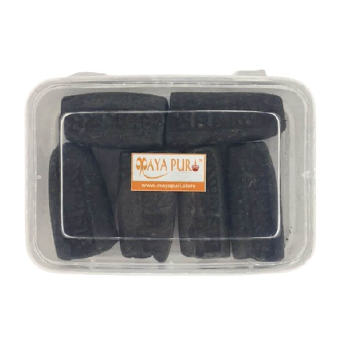 MAYAPURI Natural Black Chandan Tilak/Kalo Tilok Mati for Tilok, Puja (Pack of 6 pcs)