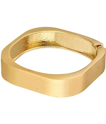 Spargz Contemporary Party Wear Golden Brass Adjustable Kada