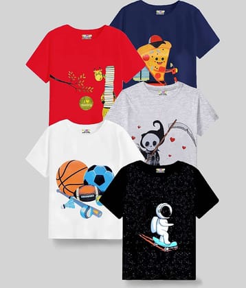 Kuchipoo Pack of 1 Boys Cotton Blend Polo T-Shirt ( Multicolor4 )