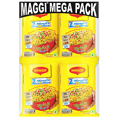 MAGGI 2-Min Masala Instant Noodles - With Goodness Of Iron, 70 g (Pack of 12)