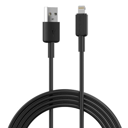 Portronics Konnect Link USB to 8PIN Fast Charging Cable (Black)
