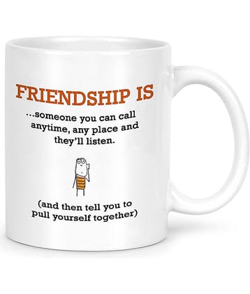 Idream Quote Printed Ceramic Coffee Mug 1 Pcs 330 mL