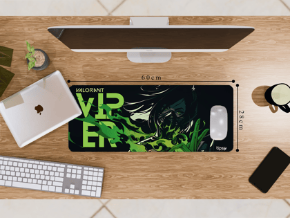 "VIPER" Gaming Mousepad – Elevate Your Gaming Experience-Medium (28CM x 60CM)