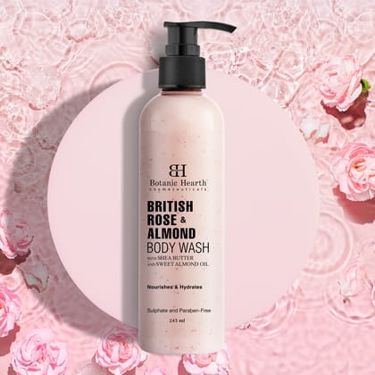 British Rose & Almond Body Wash, 245ml British Rose & Almond Body Wash, 245ml - Default Title