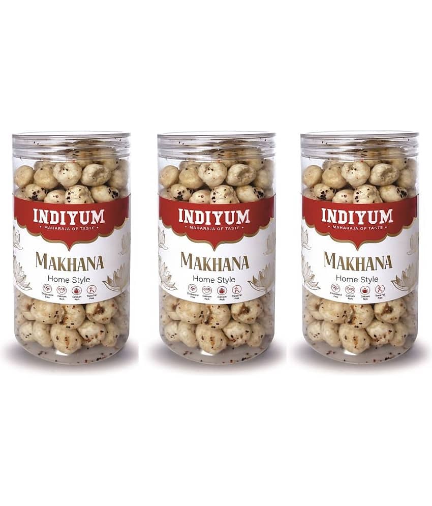 Indiyum Foxnuts Makhana HomeStyle Flavour 90gm (Pack of 3)
