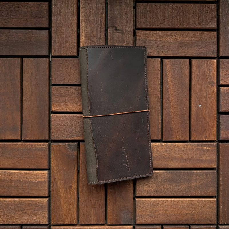 RS // Safari Brown w/ Cola Brown Pocket TN Journal Cover - Slim