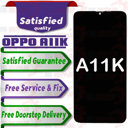 Oppo A11K Combo LCD with Touch Screen for A11K  Black (display glass combo folder)