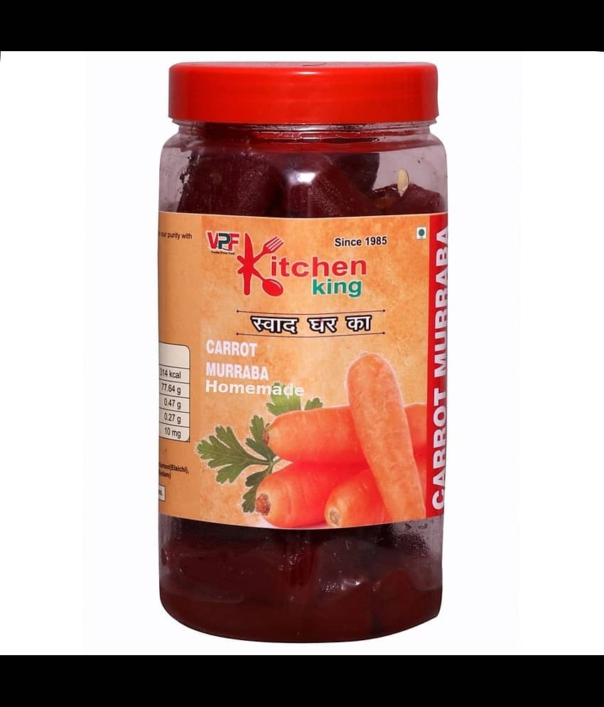 Kitchen King Since-1985 Mother-Made Organic Carrot Murabba with Almonds Immunity Increaser Pack Pickle 1 kg