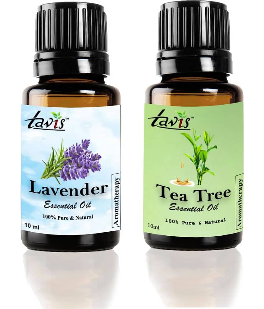 Tavis Lavender Oil, Tea Tree Essential Oil 20 mL