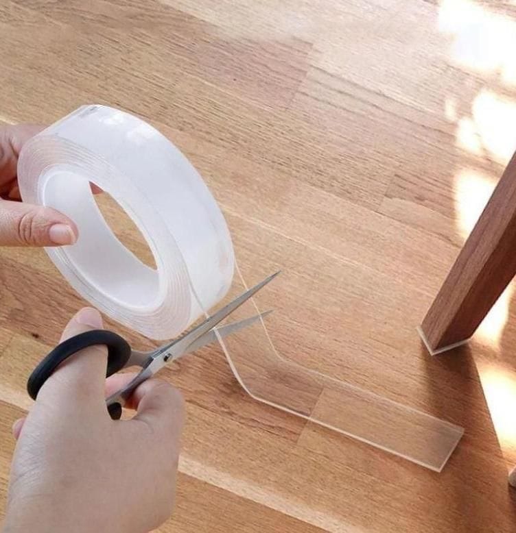 Transparent Adhesive Nano Tape, Removable Traceless Washable Gel Grip Tape, Multifunctional Double Sided Adhesive for Home Kitchen Office