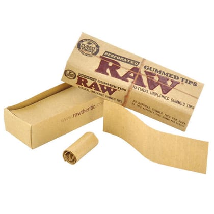 RAW PERFORATED GUMMED Tips - 33 tips