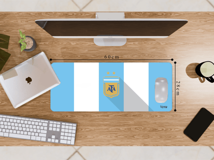 "Argentina Football Association" Gaming Mousepad- Elevate Your Gaming Experience-Medium (28CM X 60CM)
