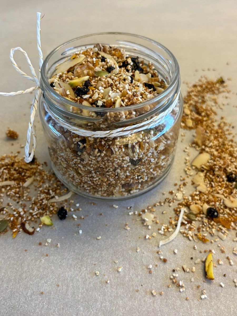 Kadhali Grain-Free Amaranth Granola (125g) | Orange Peel & Coconut Sugar | High Calcium Breakfast Cereal