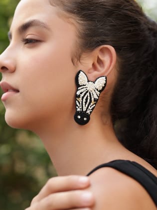 Zebra Earrings