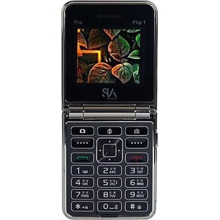 Siavantage Pro Flip 1 (Dual Sim, 6.1 Cm (2.4 Inch) Display, 1500 Mah Battery, Grey)