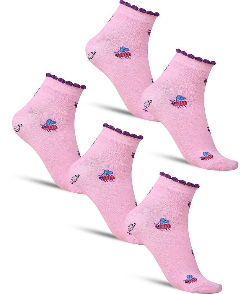 Dollar - Pink Cotton Blend Women's Combo ( Pack of 5 )