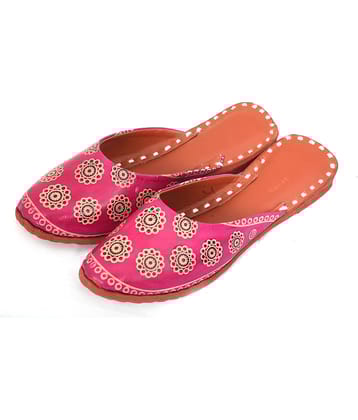 Raj Pink Ethnic Footwear