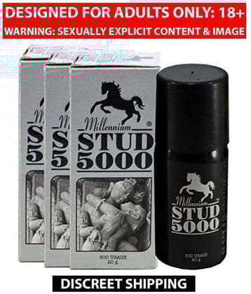 Millennium Stud 5000 Timing Spray for Men Pack of 3