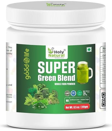 Holy Natural Super Green Blend 241 gm Multivitamins Powder