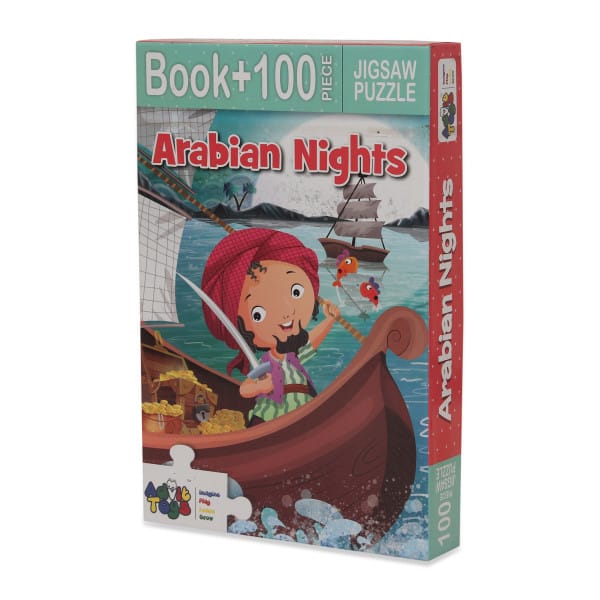 Advit Toys Arabian Nights Jigsaw Puzzle - 100 Piece + 32 Page Story Book