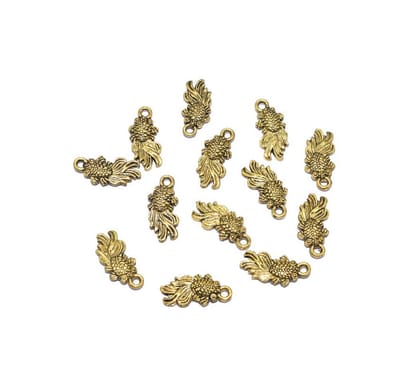 Gold Mini Metal Alloy Charms Gold Smooth Finish Use For Jewelry Makings , CHG-025-Per Packet of Approx 50 Pcs (50 Gram) / 18 MM