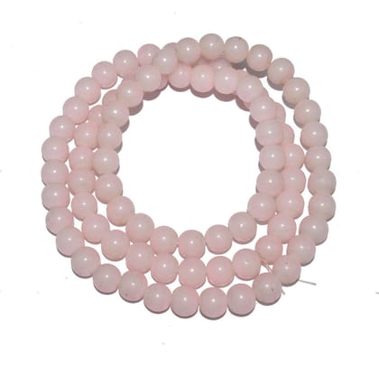 Light Pink Round Painted Glass Beads For Jewelry Making , (10 MM) ,BWGB-224-1 String in 80 Pieces / 10 MM