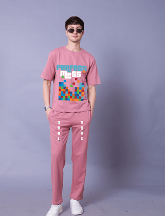 Perfect Mess Men Co-Ord Set - Oversized Tee With Jogger
