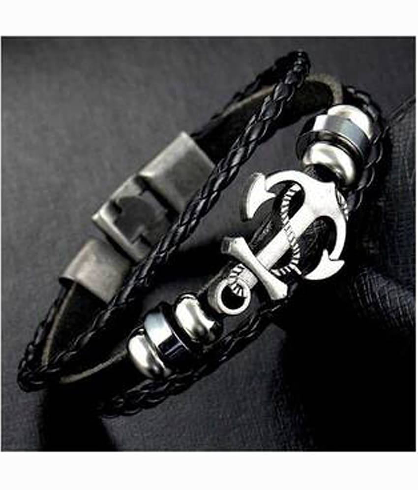 FASHION FRILL Black Bracelet ( Pack of 1 )